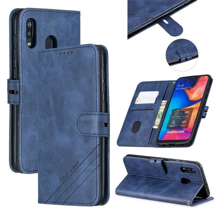 Étui Portefeuille Zanae Galaxy A20e Rubis main image 1