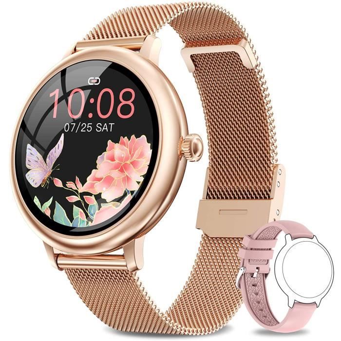 NAIXUES Montre Connectée Femmes avec Fonction Féminine, Smartwatch
