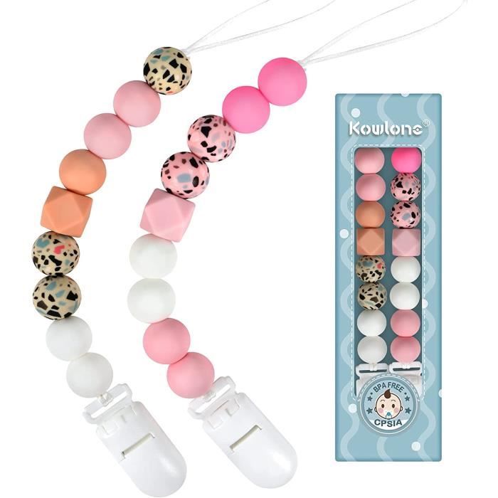 Attache Sucette Pour Bebe Filles Silicone Anneaux De Dentition Attache Accroche Tetine Soothie Clips Porte Sucette Chaine Sans Annea Cdiscount Puericulture Eveil Bebe