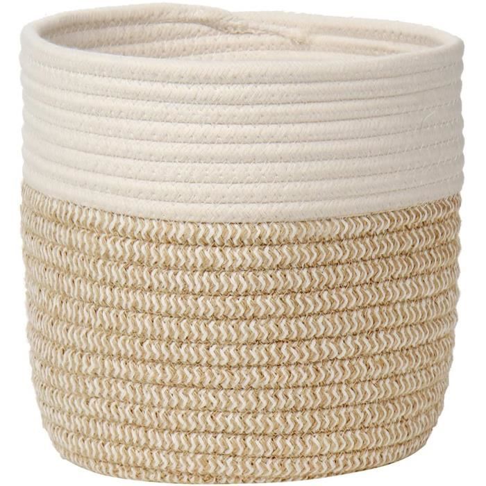Cotton Coming Grand Panier De Rangement En Corde De Coton Tressée