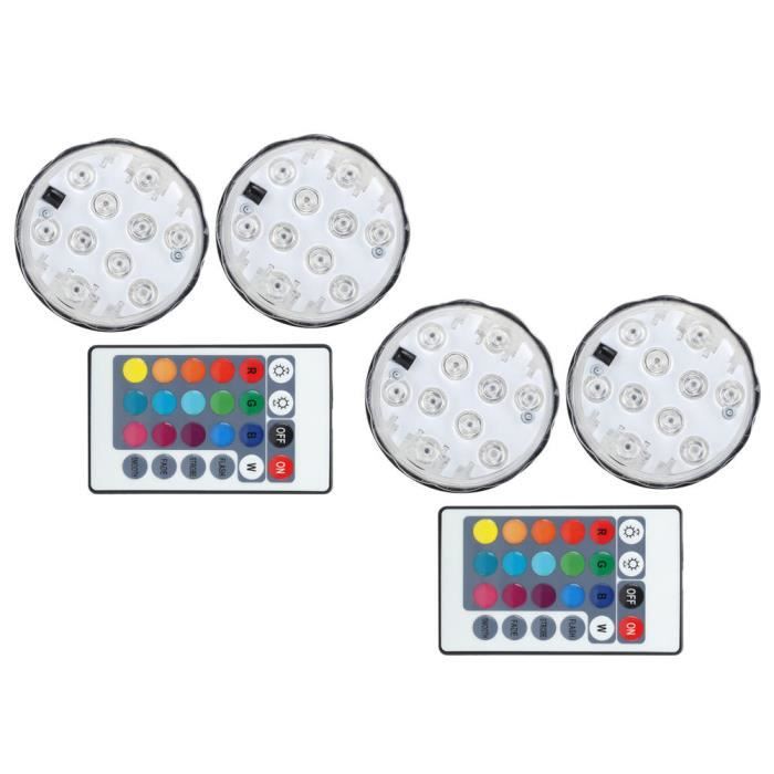 LED submersible sous-marine allume télécommande RVB piles étanche DE LED submersible sous-marine allume télécommande RVB piles étanche DE