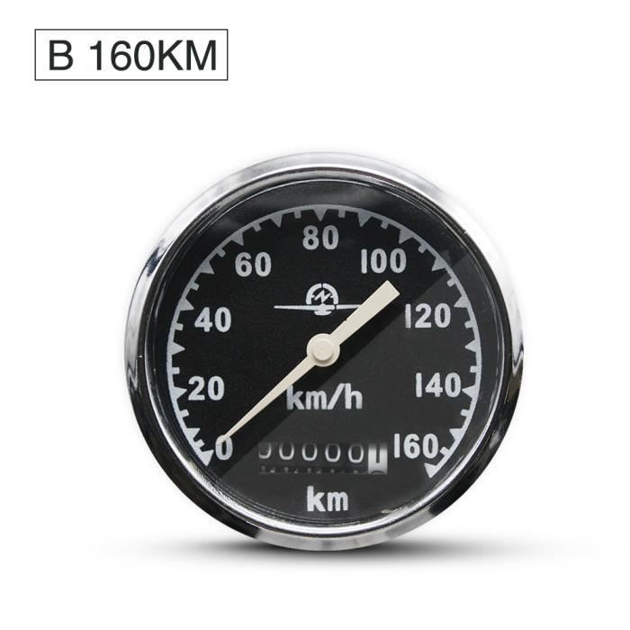 Compteur,ALconstar – compteur de vitesse de moto rond rétro, 120KM, 160KM,  CJ K 750, pour BMW R50 R1 R71 R12, pour - Type B 160KM - Cdiscount Auto