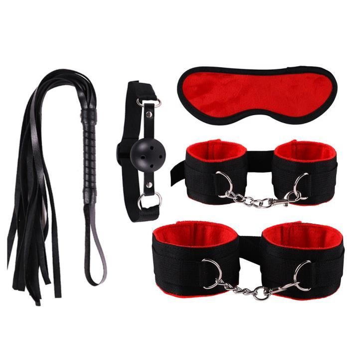 Menottes Et Attaches Simili Cuir Pour Jeu Érotique - Noir, Multifonctions