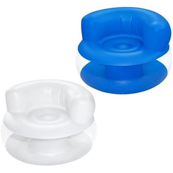 Fauteuil Gonflable - BESTWAY - Mod Pod - 112x112x70 cm - Blanc - Bleu Fauteuil Gonflable - BESTWAY - Mod Pod - 112x112x70 cm - Blanc - Bleu