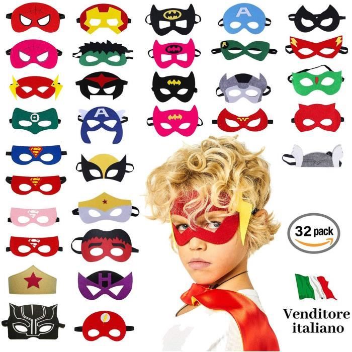 ChangM Assortiment de 32 Masques de Super héros,Nouvelle Edition, Enfants  et Adultes, Masques pour fêtes Cosplay - Cdiscount Maison