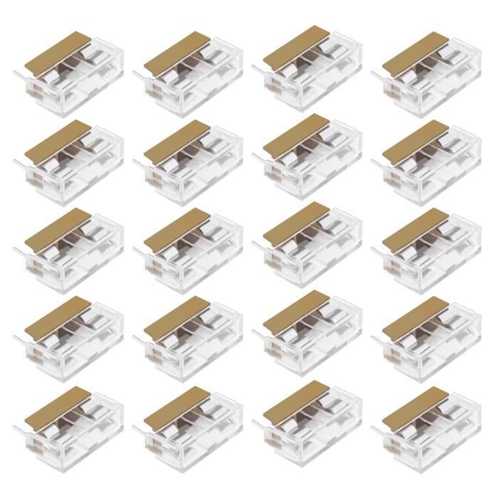 20 Bases Para Fusibles De 5x20 Mm - Portafusibles Para Montar En PCB, 250V 6A, Con Tapa Transparente