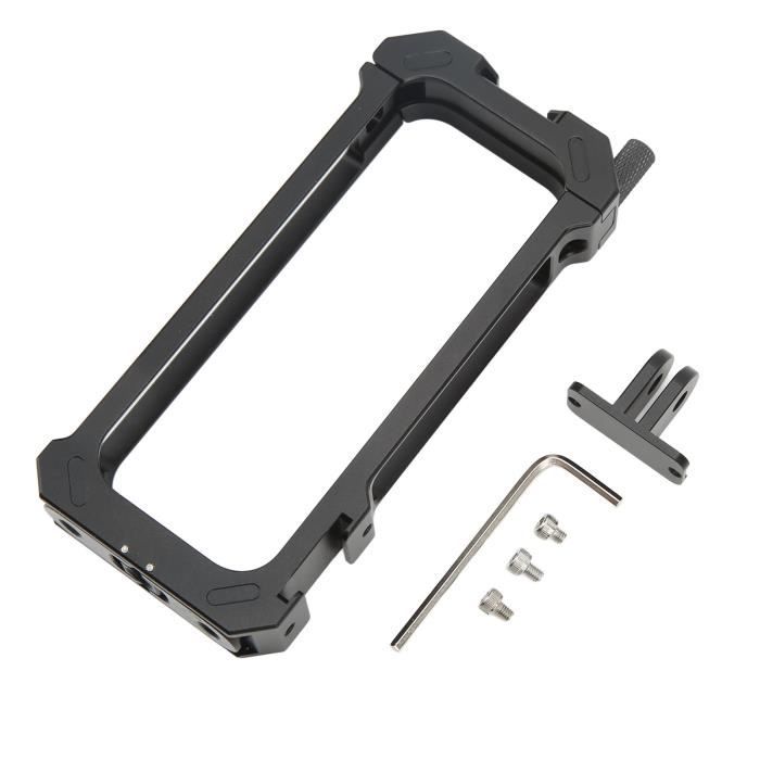 Cage En Alliage D'aluminium Noir Pour DJI Osmo-Nano | Protection Robuste Et Design Compact 3.5x2.5x7 Cm