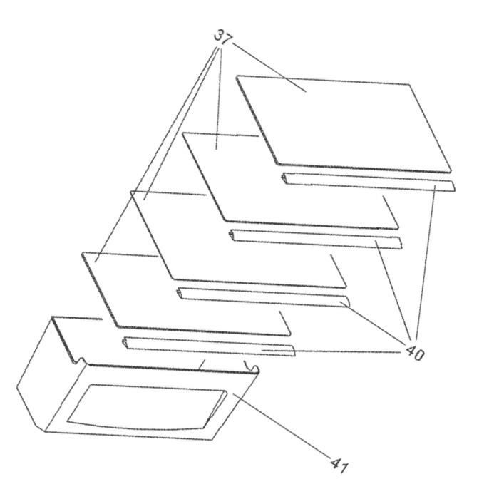 Profilé de clayette (repère n°40) - Réfrigérateur, congélateur - DOMEOS, SOGELUX, CONTINENTAL EDISON (130821)