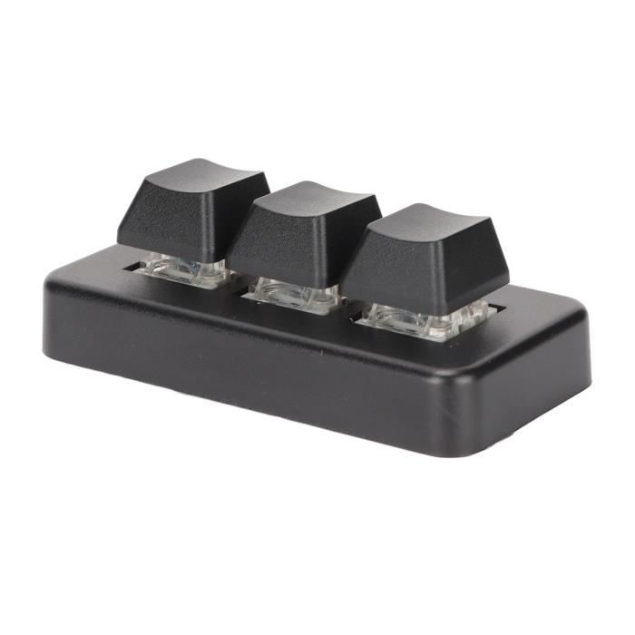 Clavier Macro Mécanique 3 Touches SinLoon - Programmable, Rétroéclairage RGB, USB-C Pour PC