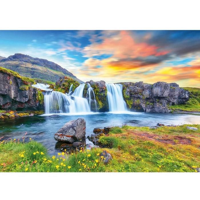 Puzzle - DINO - Cascade de glace - 500 pièces - 47 x 33 cm - Multicolore