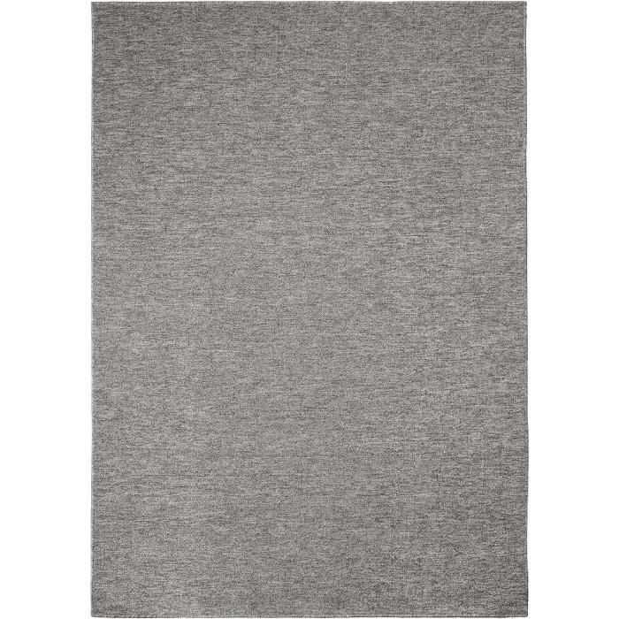 Tapis salle à manger 160x230 tissé violet et gris rectangle motif ethnique