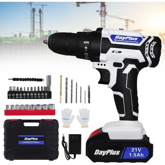 Perceuse Percussion Sans Fil 21V, 120Nm Max Brushless