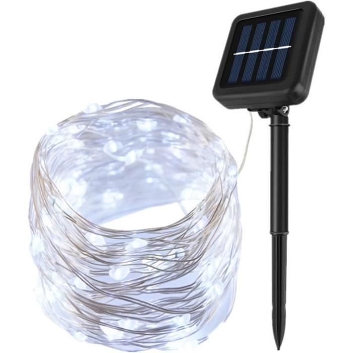 Festive Lights - Guirlande Lumineuse Extérieure Solaire 100 LED Pour La Décoration Du Jardin 10