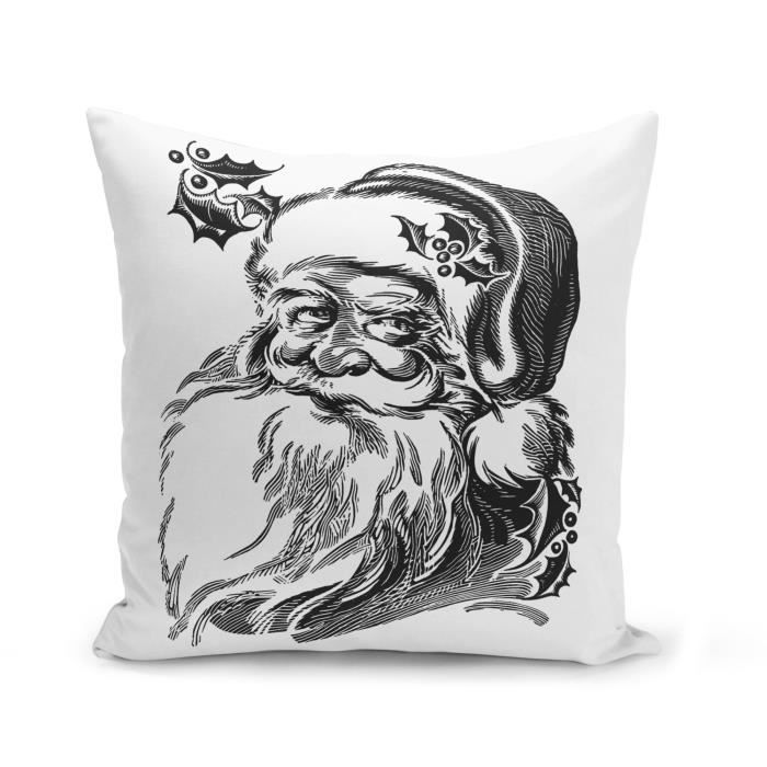Housse De Coussin 40x40 Cm Dessin Pere Noel Noir Et Blanc Vintage Retro Santa Claus Cdiscount Maison Housse De Coussin 40x40 Cm Dessin Pere Noel Noir Et Blanc Vintage Retro Santa Claus Cdiscount Maison