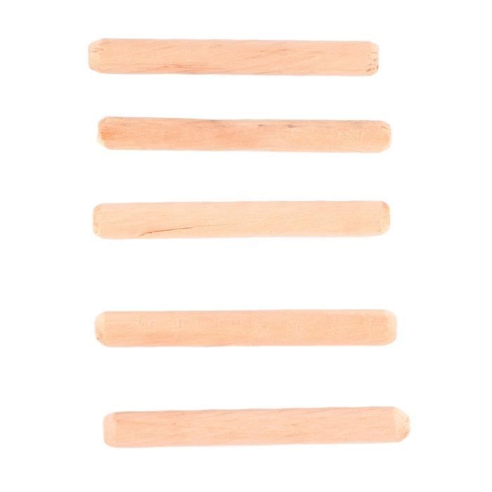 OLYCRAFT 42pcs 8 Styles De Chevilles En Bois De Tailles Assorties Tiges De Cheville Rondes Incluses