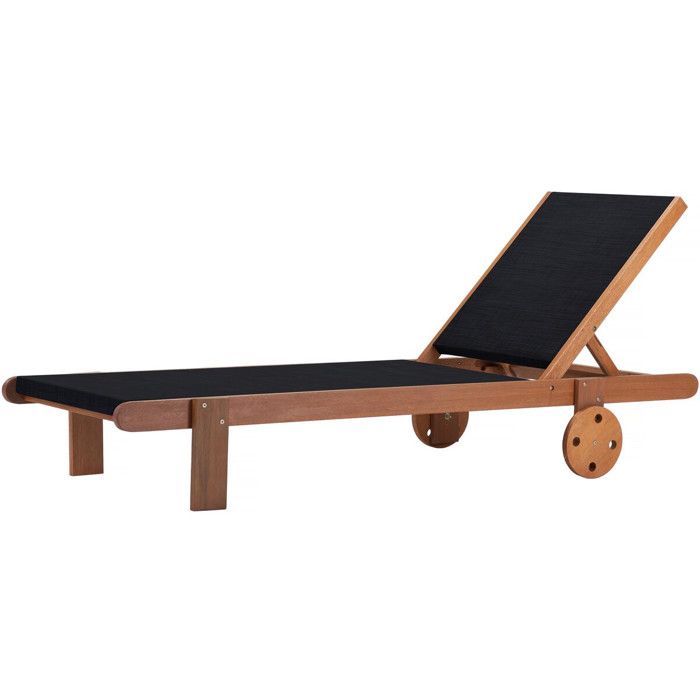 Bain de Soleil en bois exotique Saïgon - Maple - Noir