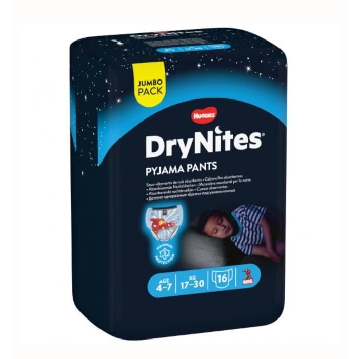 Drynites Sous Vetements De Nuit Absorbants Jetables Pour Garcons Taille 4 7 Ans 17 30 Kg 16 Culottes Cdiscount Puericulture Eveil Bebe Drynites Sous Vetements De Nuit Absorbants Jetables Pour Garcons Taille 4 7 Ans 17 30 Kg 16 Culottes Cdiscount Puericulture Eveil Bebe