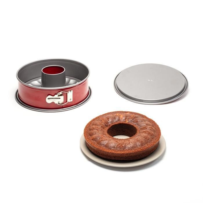 Moule à Donut En Alliage Aluminium Antiadhésif - Pour Gâteaux, Mousses, Savarins - 11,5x11,5x5,5 Cm