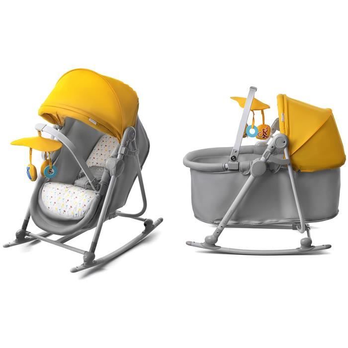 Transat Balancelle Siege Lit Berceau Enfant Bebe 0 18kg Unimo 5en1 Jaune Cdiscount Puericulture Eveil Bebe