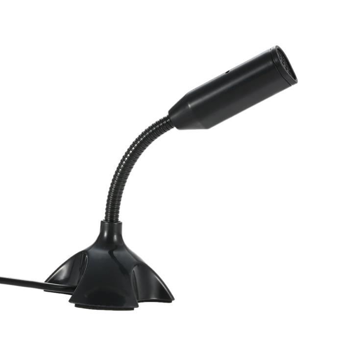Microphone De Bureau Usb Support De Microphone Reglable A 360 Enregistrement De Conversation Vocale Mic Pour Pc Mac Avec Port Usb Microphone Avis Et Prix Pas Cher Cdiscount