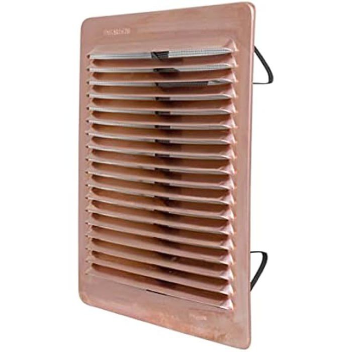 Grille D'aération Ronde En Cuivre EINSIDE - Diamètre 100 Mm Réglable, Avec Filet Anti-insectes Inclus