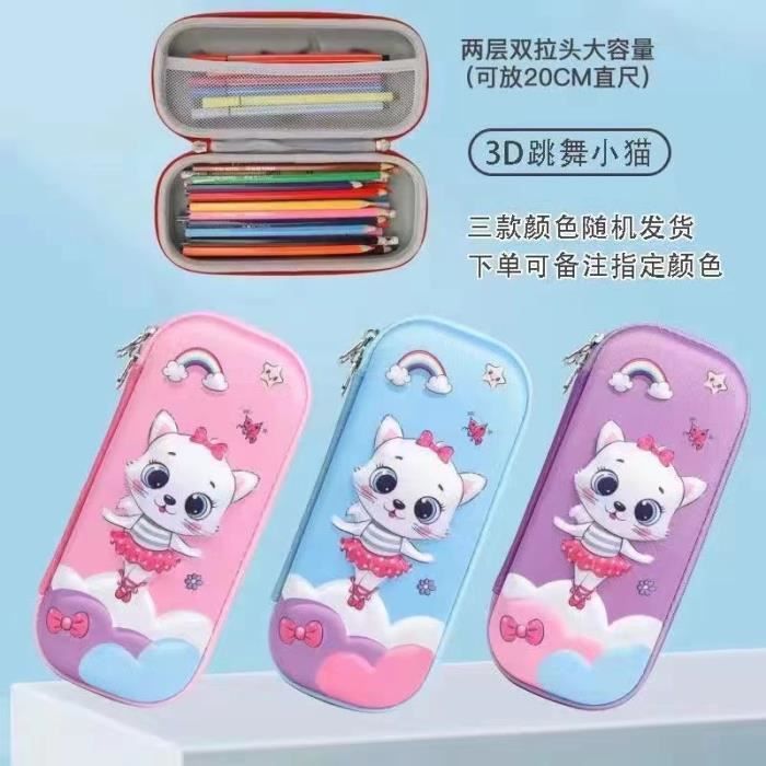 Trousse scolaire, fourre-tout pour l'?�cole et lyc?�e, ?�tui ?� crayons pour filles et gar?�ons 