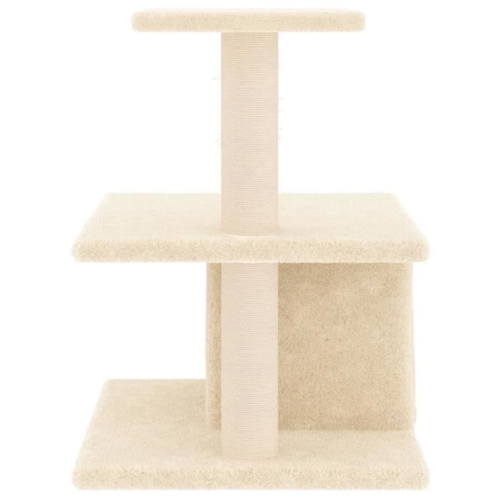 Comparer les prix de Arbre à chat - MOTHINESSTO - YY00874 - Crème - Bois d'ingénierie - 48 cm