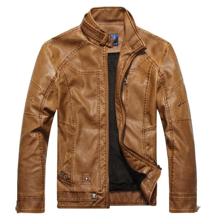 Blouson cuir best sale pas cher homme