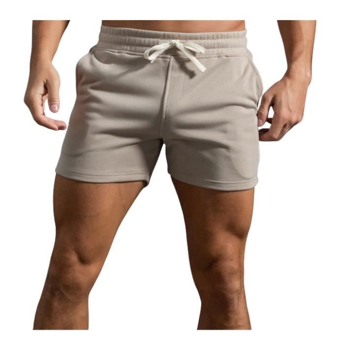 Short de Course pour Homme de 3 Pouces Short de Musculation pour  entraînement de Gymnastique Short de Sport en Coton