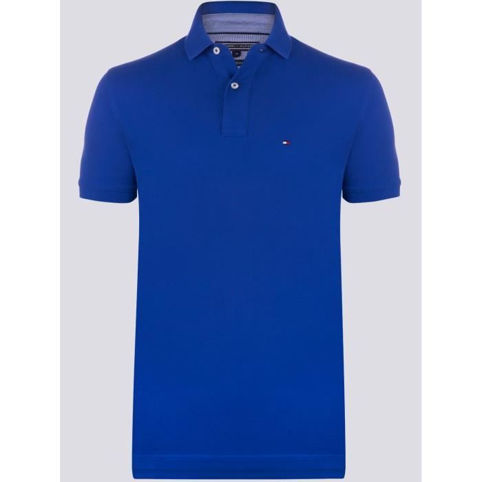 Tommy Hilfiger Polo Homme Manche Courte Sax Bleu Cdiscount Pret a Porter