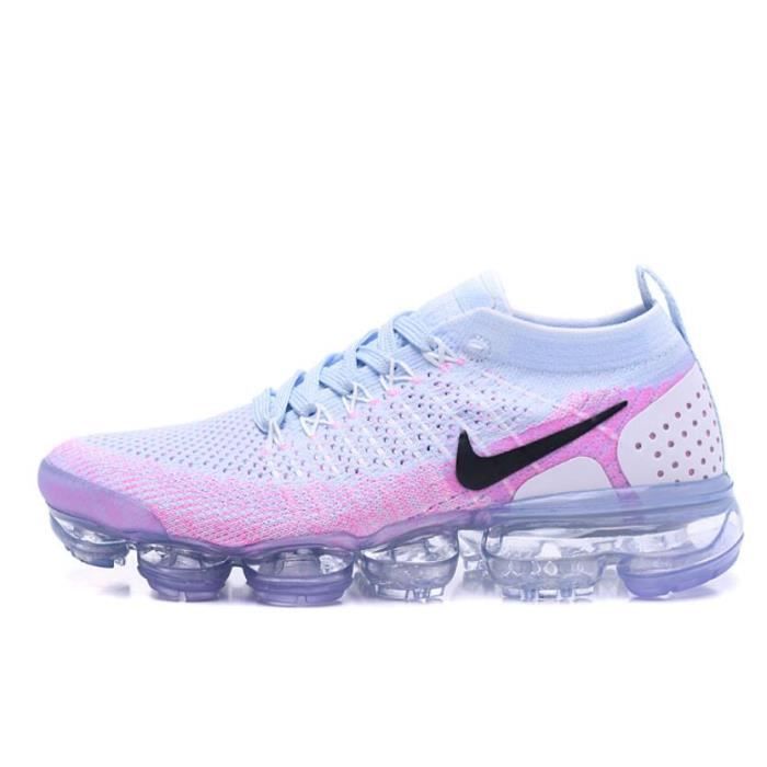 Nike Air VaporMax Flyknit 2 Chaussure pour Femme BLANC ROSE ...