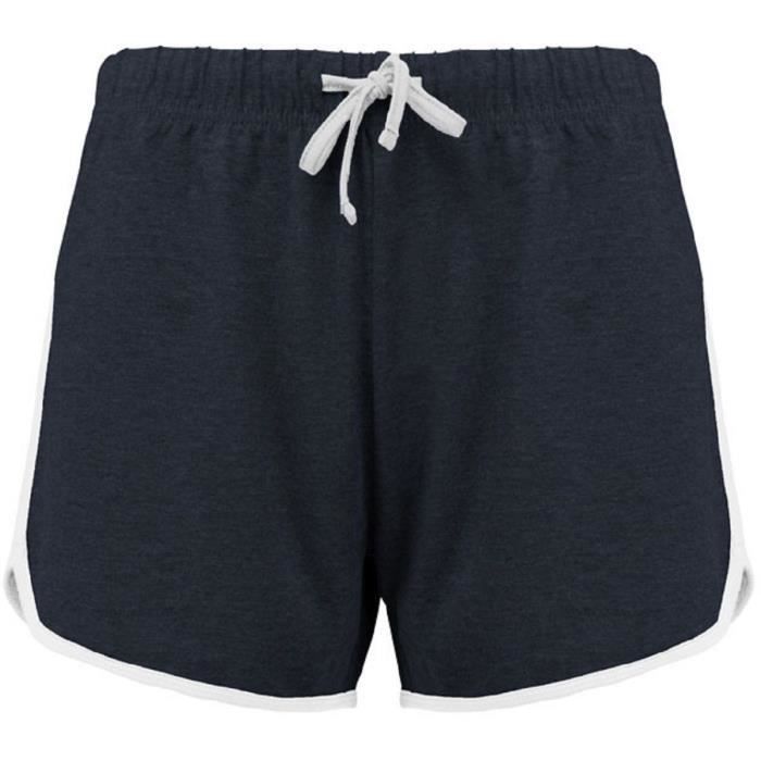 Short de sport ou de loisir femme - PA1021 - bleu - fitness - multisport Short de sport ou de loisir femme - PA1021 - bleu - fitness - multisport