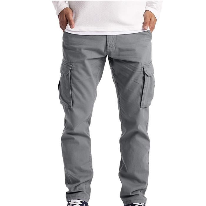 Pantalon cargo shop homme gris