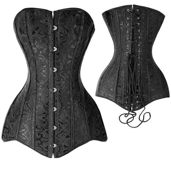Bustier femme,Corset Sexy en acier désossé pour femmes,Corselet à
