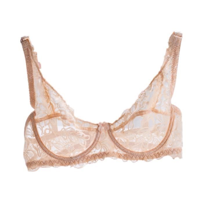 Soutien-gorge à armatures, dentelle florale, entièrement confectionné Soutien-gorge à armatures, dentelle florale, entièrement confectionné
