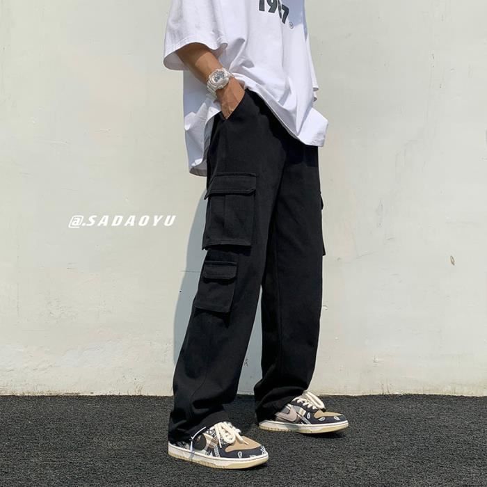 Jeans hommes - japonais délavé pour homme jambes larges
