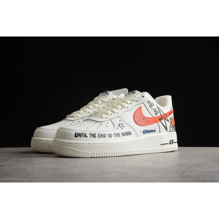 Air force one orange noir et blanche outlet