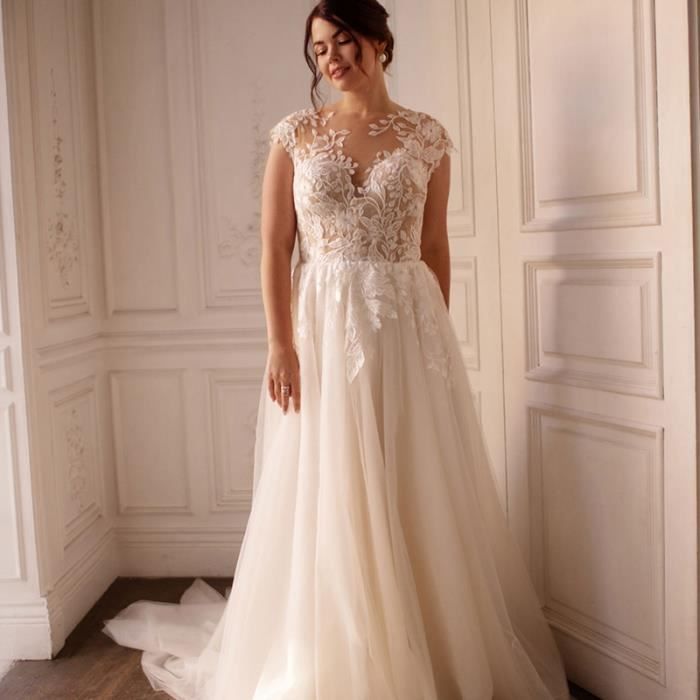 Robe Midi En Fil Chenille à Large Col Montant Et Manches Longues, Gris