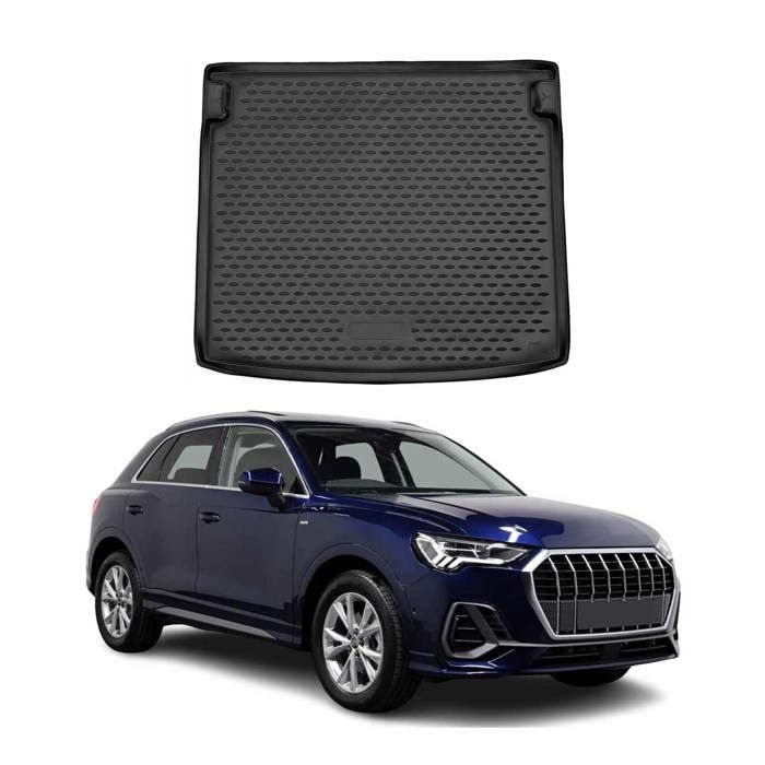 Tapis De Coffre 3W Pour Audi Q3 F3 (2019-2025) - TPE Imperméable, Antidérapant, Protection Complète, Facile à Nettoyer