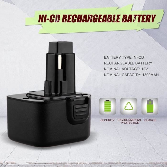 Shentec 12V 3500mAh Ni-MH Batteria Per Black & Decker A12 HPB12 A12E - View #7