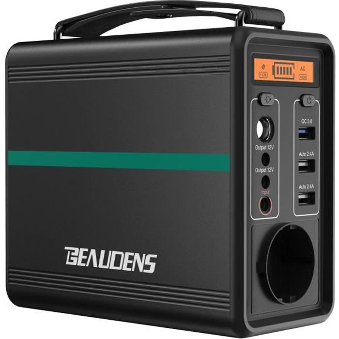 Groupes Eléctrogènes Alimentation 166Wh - Beaudens - Générateur d'énergie Solaire Portable - Chargeur solaire Batterie Externe