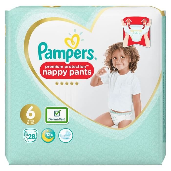 Lot De 5 Pampers Premium Protection Nappy Pants Culottes Pampers Taille 6 15 Kg 28 Culottes Achat Vente Couche 2008303373614 Soldes Sur Cdiscount Des Le 20 Janvier Cdiscount
