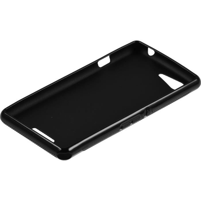 Coque Souple En Silicone Pour Sony Xperia E3 - Protection Anti-chocs - Noire