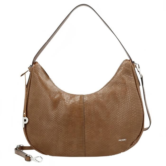 Picard Awesome Sac a bandouliere en cuir 36 cm 5375 90P 001 5375 90P 2H4 earth Cdiscount Bagagerie Maroquinerie