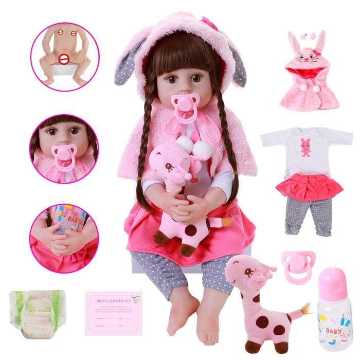 Pimpimsky Poupee Bebe Silicone 22 Pouces Lovely Meadow Reborn Baby Doll Girl Cdiscount Jeux Jouets