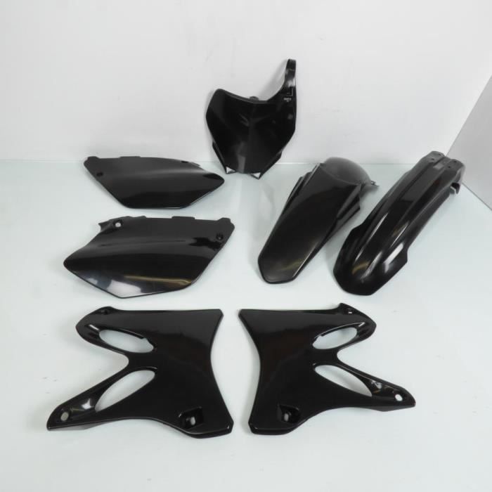 Kit carénage Polisport plastique noir pour moto Yamaha 125 YZ 2006 à 2014 neuf
