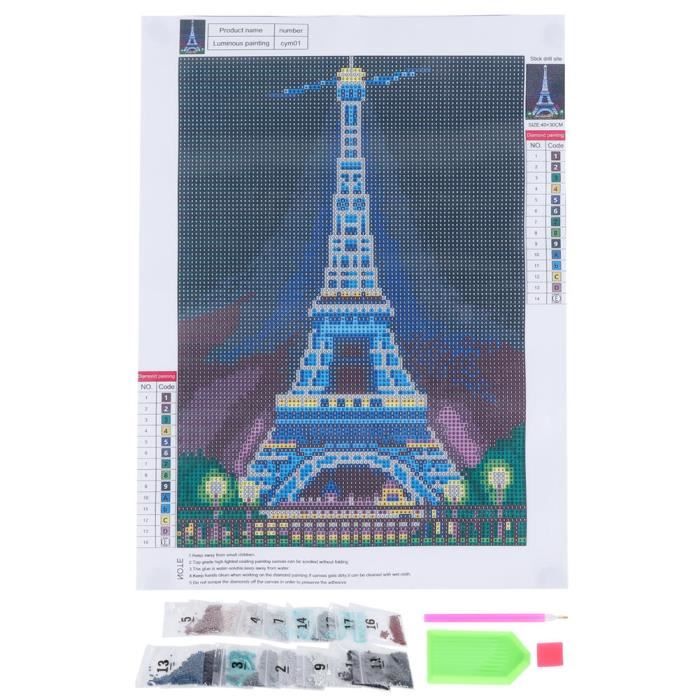 Veilleuse DIY Hibou Peinture Diamant Enfant – Lampe LED Fait Main Lumineuse – Idéal Cadeau Anniversaire 6-12 Ans