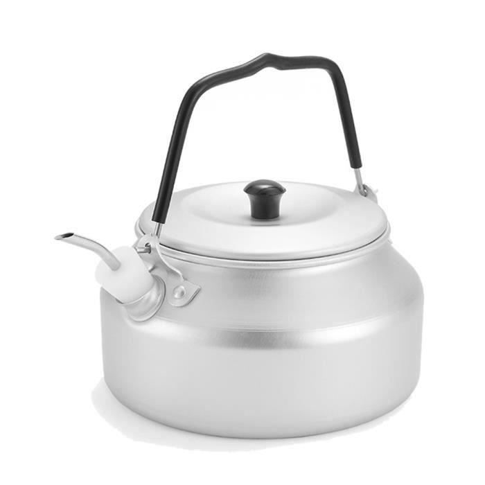 Tentock Bouilloire De Camping Avec Poignée Pliable, Chauffage Rapide, Théière à Gaz D'extérieur Compacte Et Légère, Bouilloires En Aluminium 1 L/1,6 L (1 L