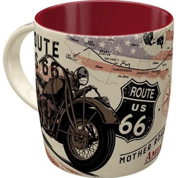 Tasse à café (coffee mug) Route 66 Mother road of America