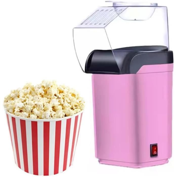 Machine à Pop Corn 1200W Retro Machine à Popcorn avec Air Chaud Sans